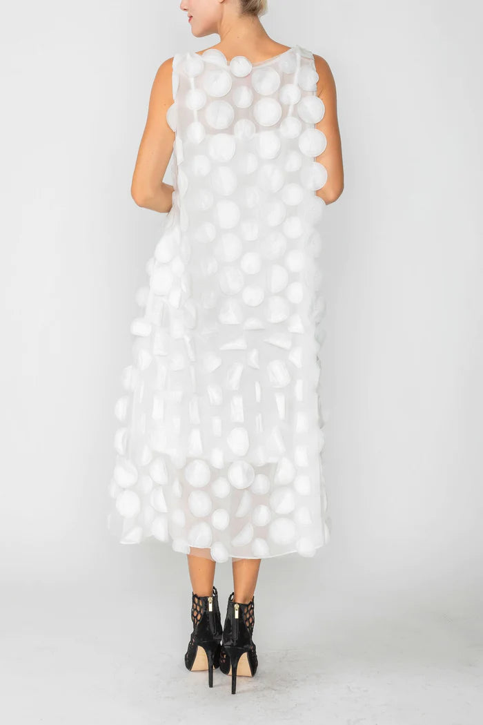 IC COLLECTION Dress- 4699D- WHITE