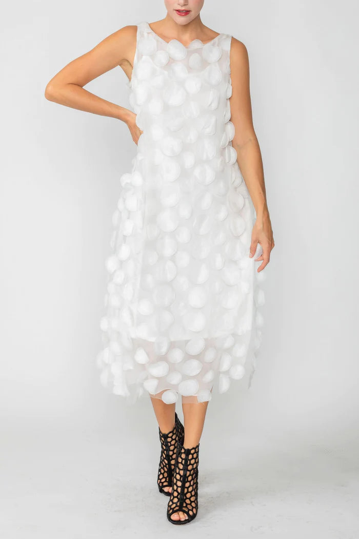 IC COLLECTION Dress- 4699D- WHITE