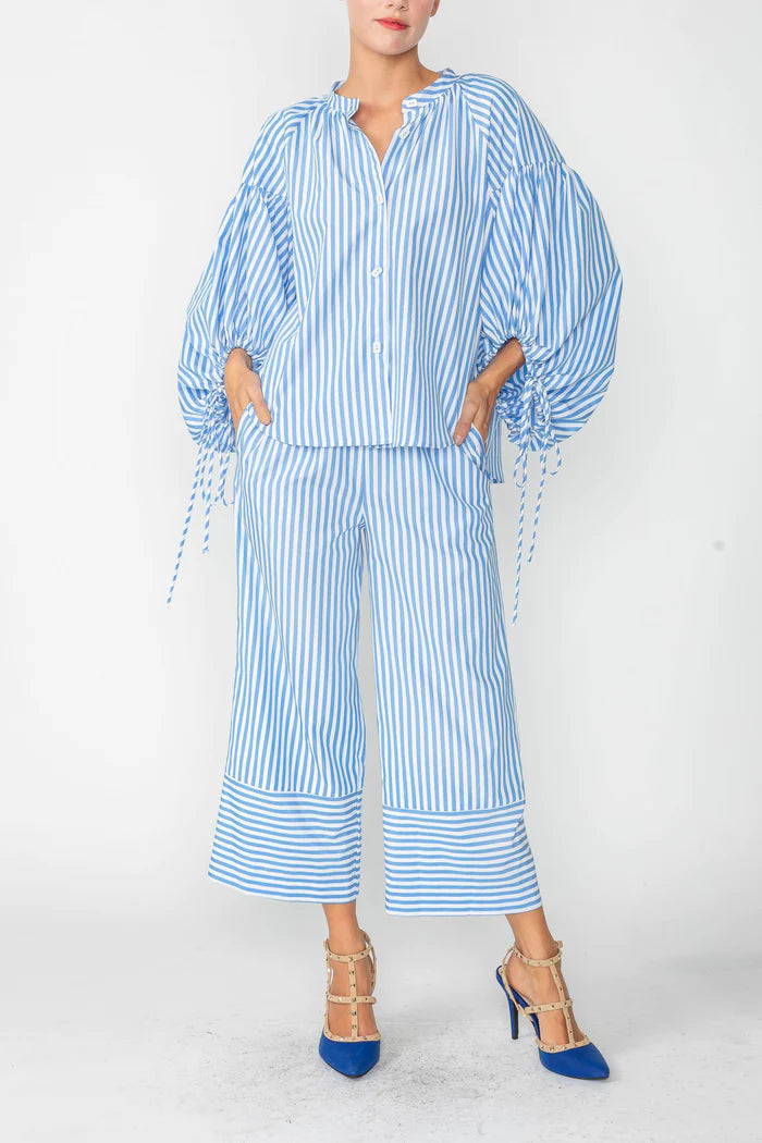 IC COLLECTION Blouse- 4704B- BLUE