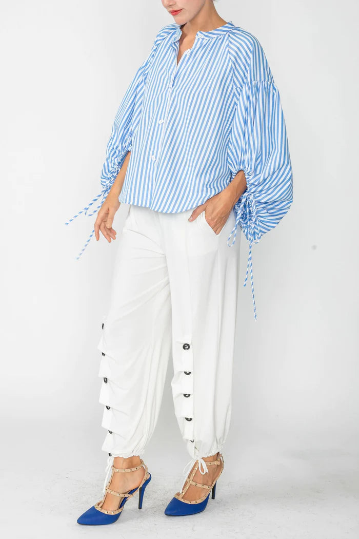 IC COLLECTION Blouse- 4704B- BLUE