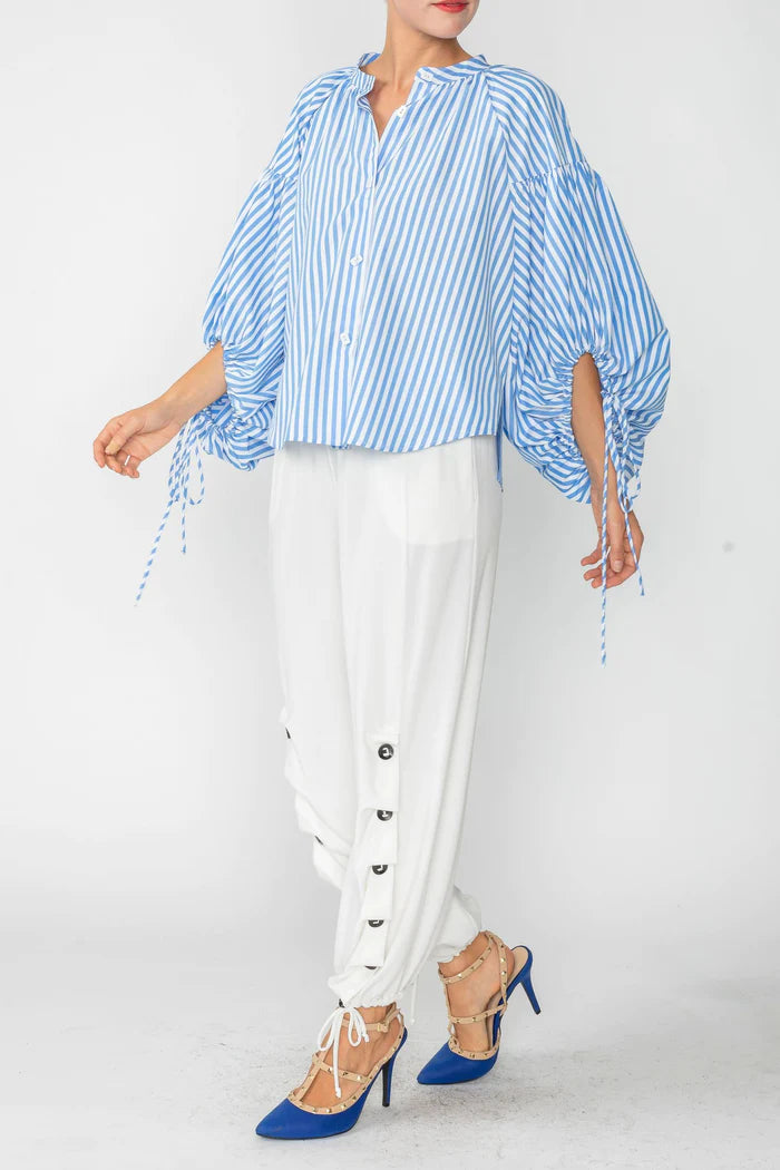 IC COLLECTION Blouse- 4704B- BLUE