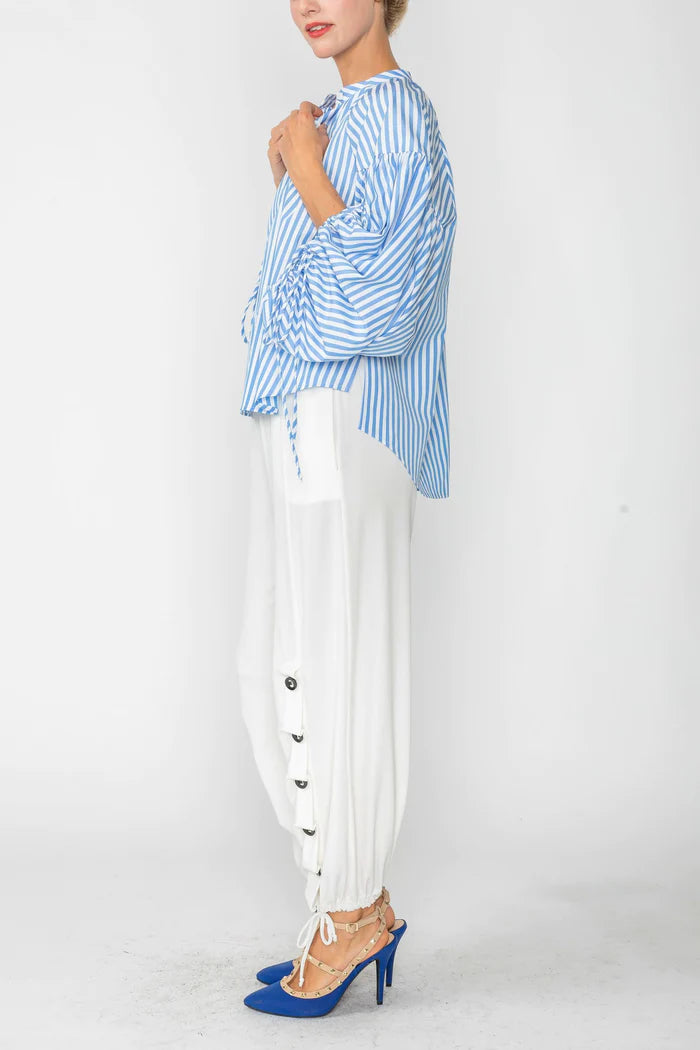 IC COLLECTION Blouse- 4704B- BLUE