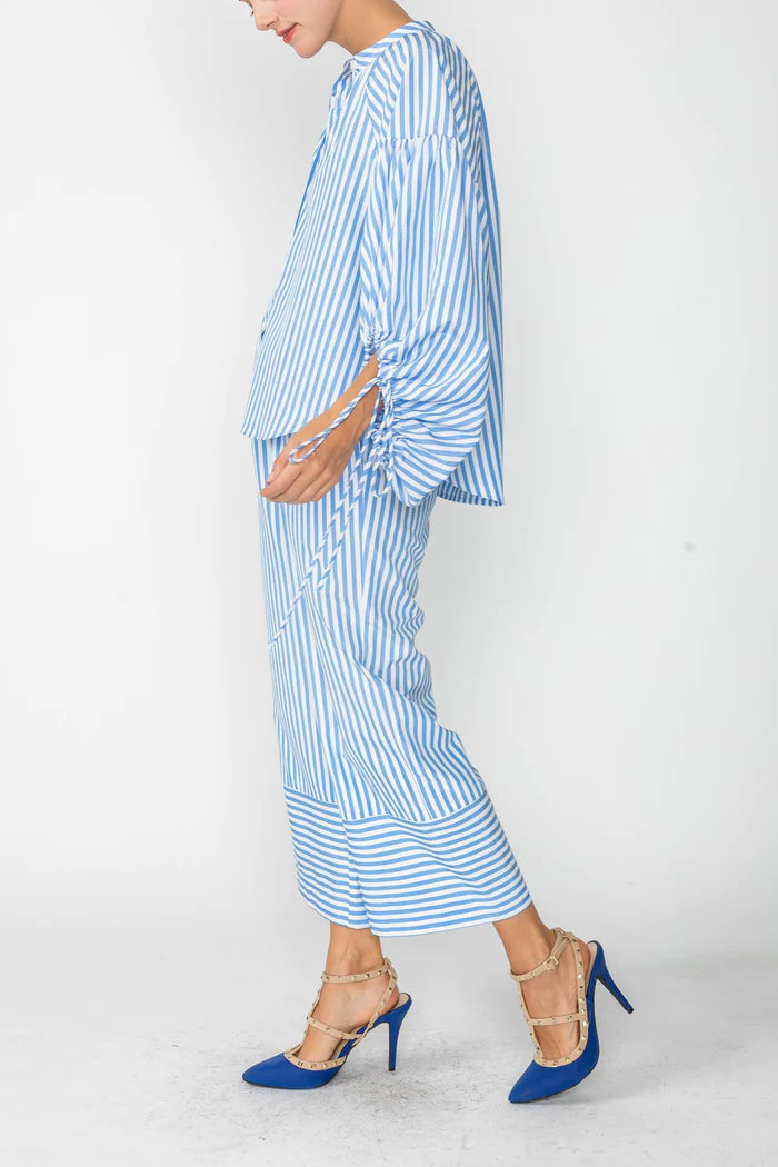IC COLLECTION Blouse- 4704B- BLUE