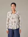 CUT LOOSE Leoni Floral Print Fitted Shirt - 4707649