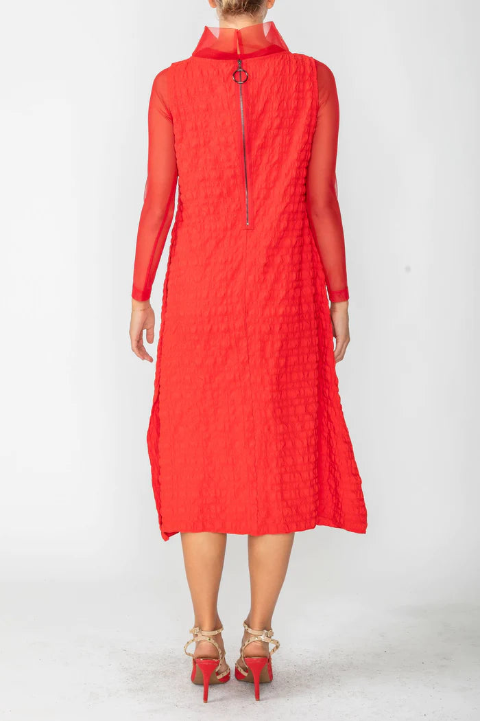 IC COLLECTION Dress- 4707D- RED