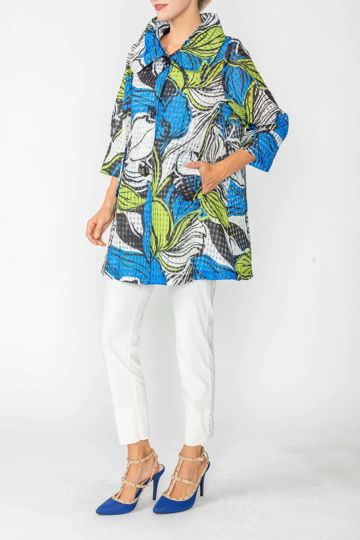 IC COLLECTION Jacket- 4708J- BLUE
