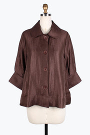 DAMEE Wide Ball Collar JKT - 4741 - ESPRESSO