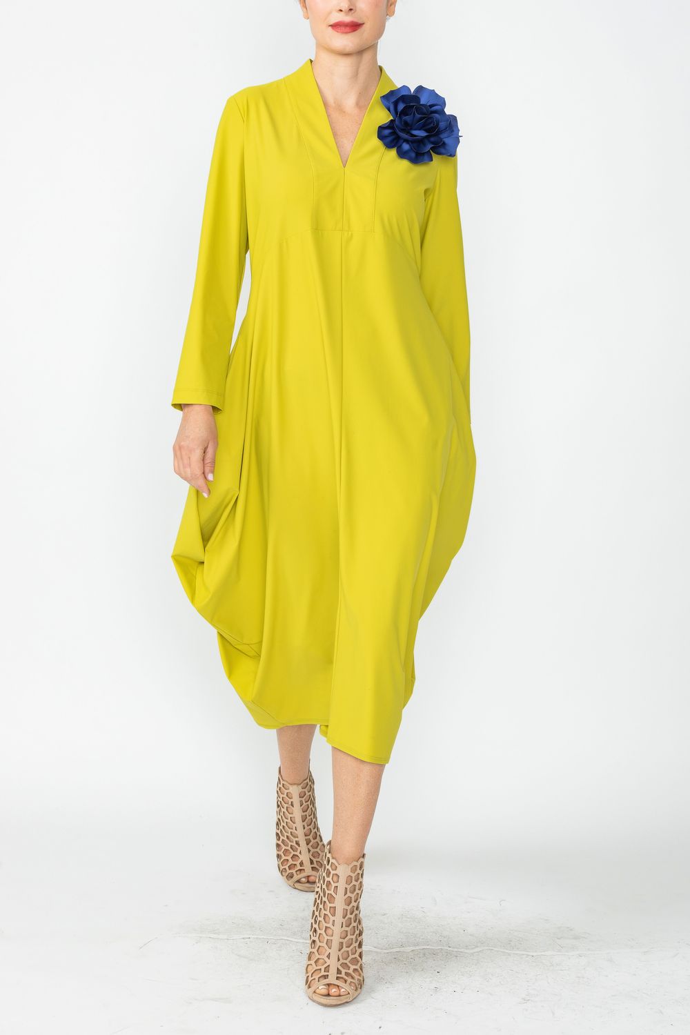 IC COLLECTION Dress - 4743D - PEAR