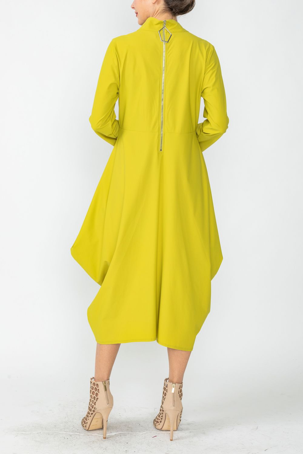 IC COLLECTION Dress - 4743D - PEAR