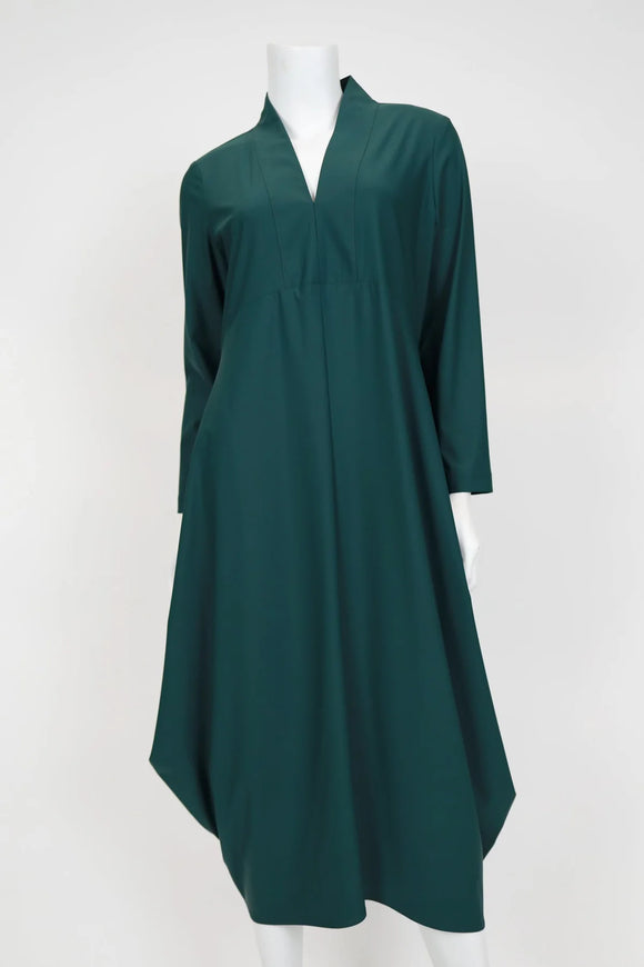 IC COLLECTION Dress - 4743D - HUNTER GREEN