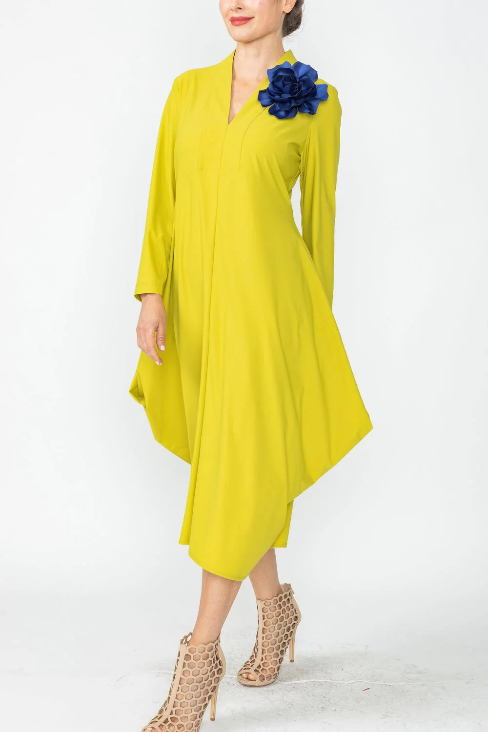 IC COLLECTION Dress - 4743D - PEAR