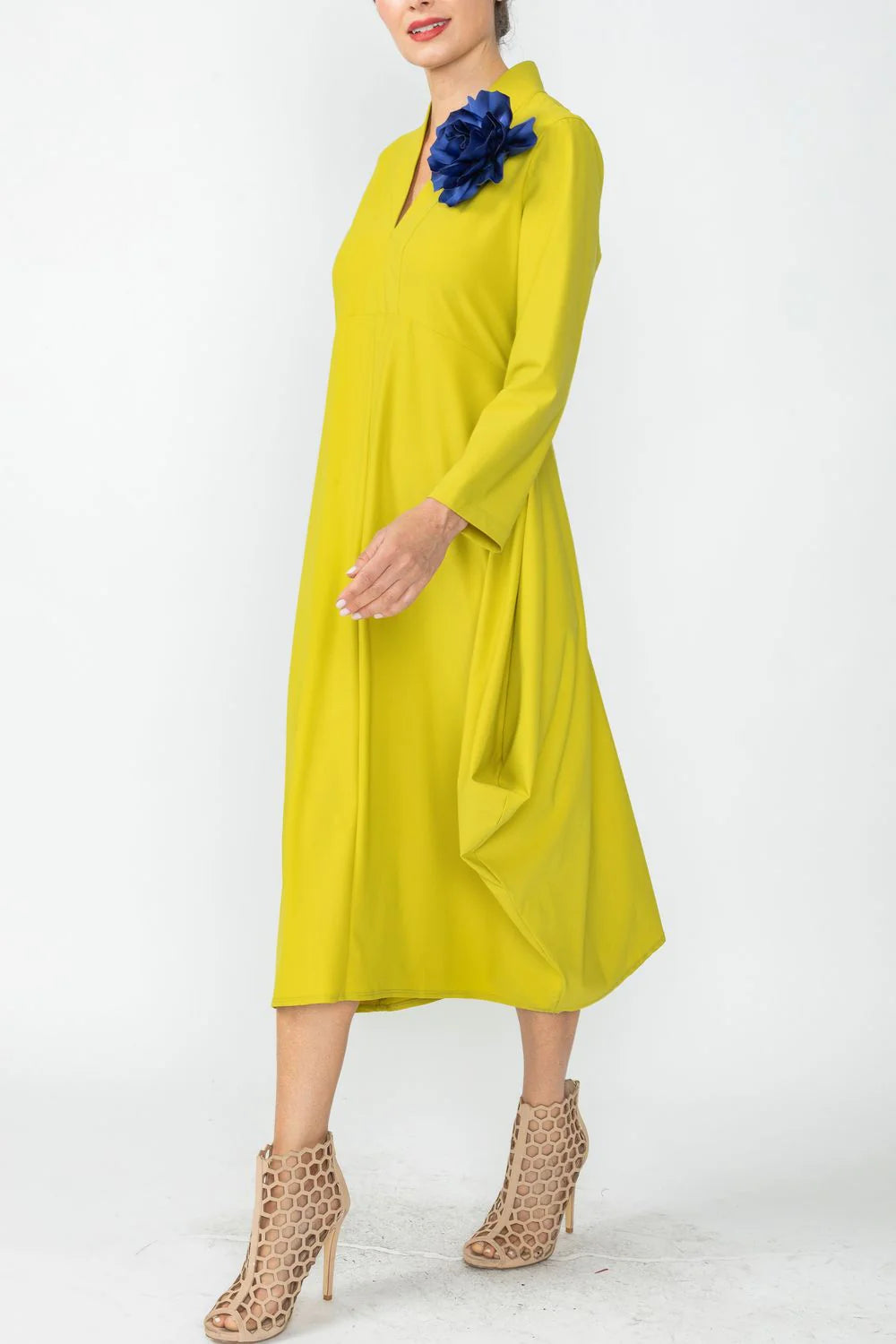IC COLLECTION Dress - 4743D - PEAR