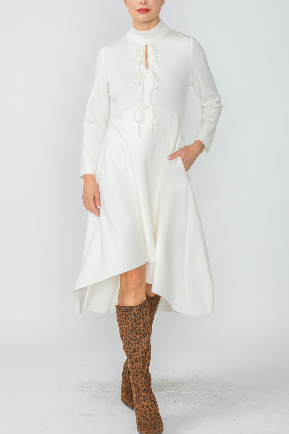 IC COLLECTION Dress - 4746D - WHITE