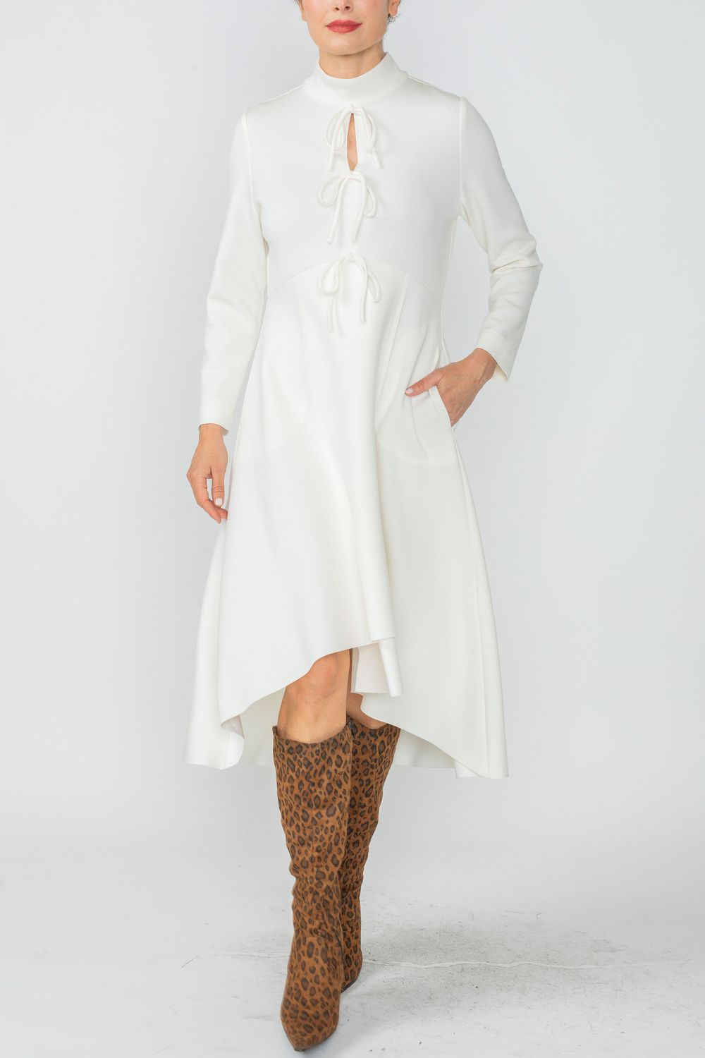 IC COLLECTION Dress - 4746D - WHITE