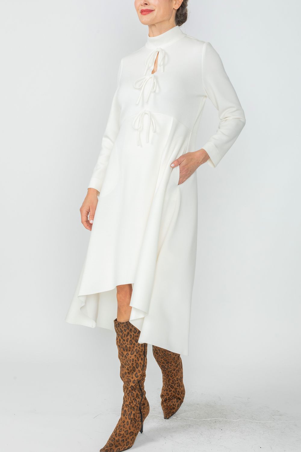 IC COLLECTION Dress - 4746D - WHITE