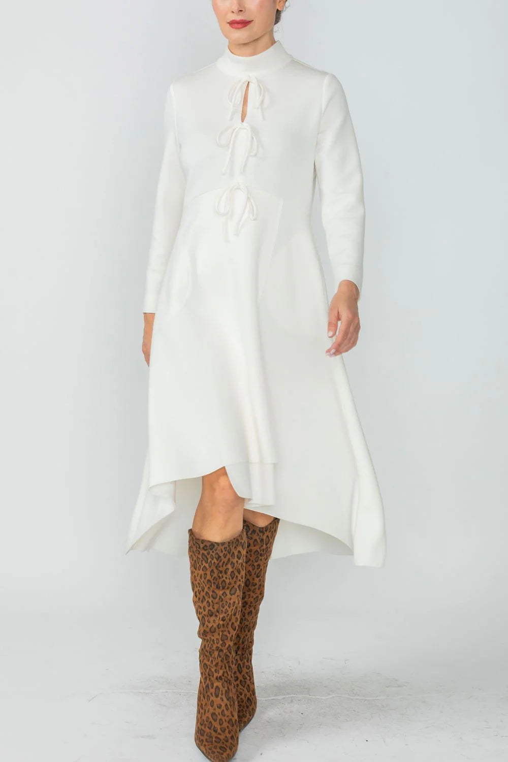 IC COLLECTION Dress - 4746D - WHITE