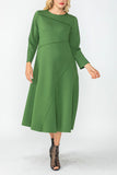 IC COLLECTION Dress - 4749D - HUNTER GREEN
