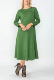 IC COLLECTION Dress - 4749D - HUNTER GREEN