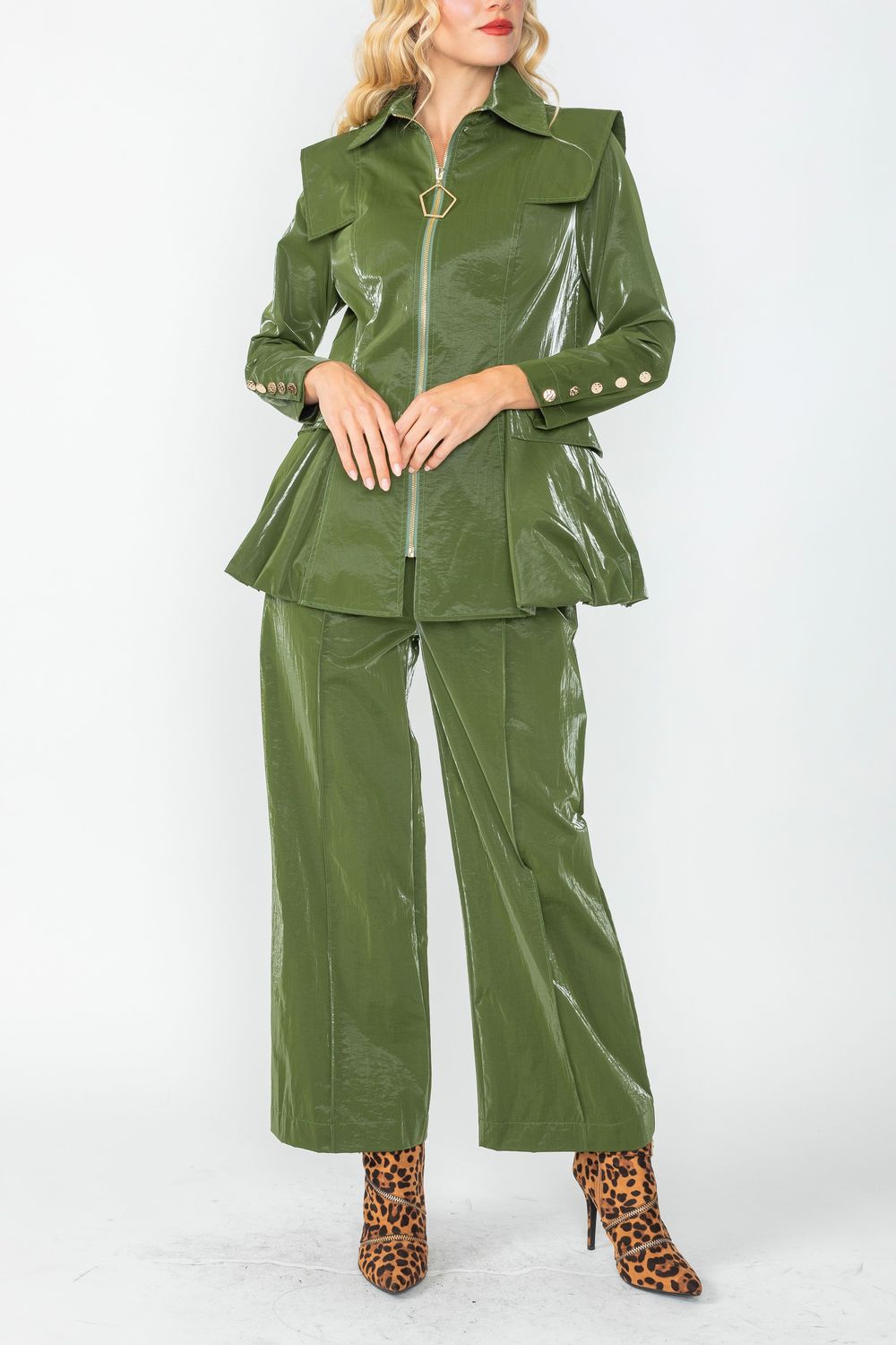 IC COLLECTION Jacket - 4765J - OLIVE