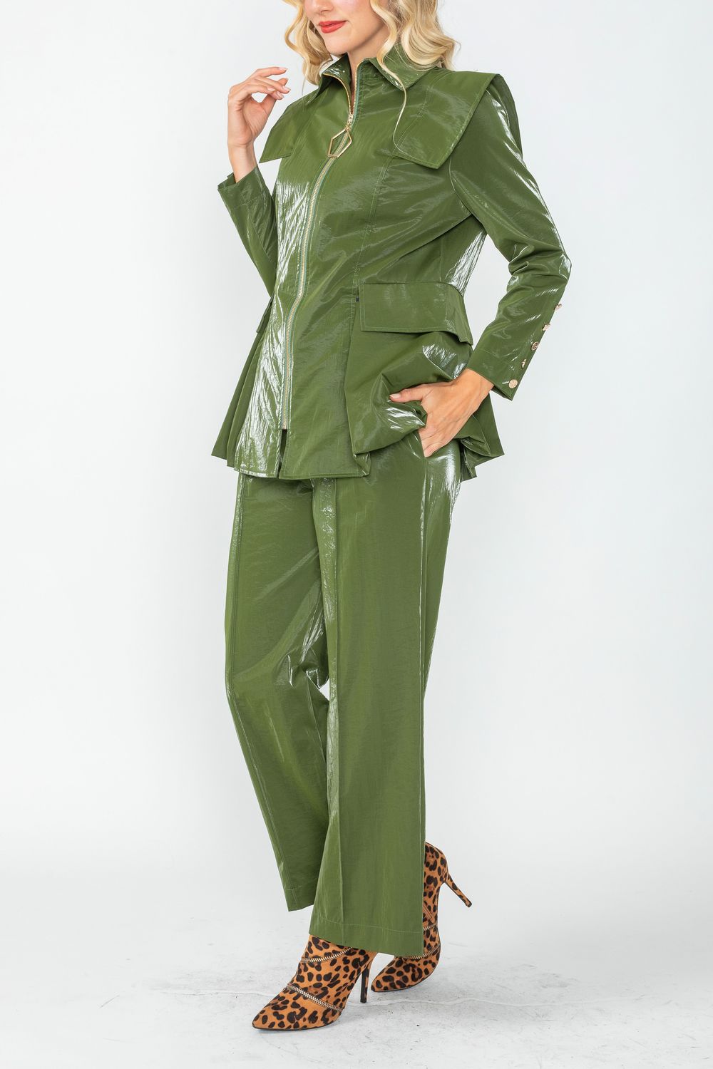 IC COLLECTION Jacket - 4765J - OLIVE