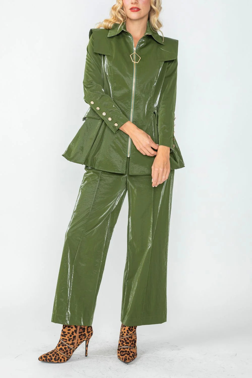 IC COLLECTION Jacket - 4765J - OLIVE