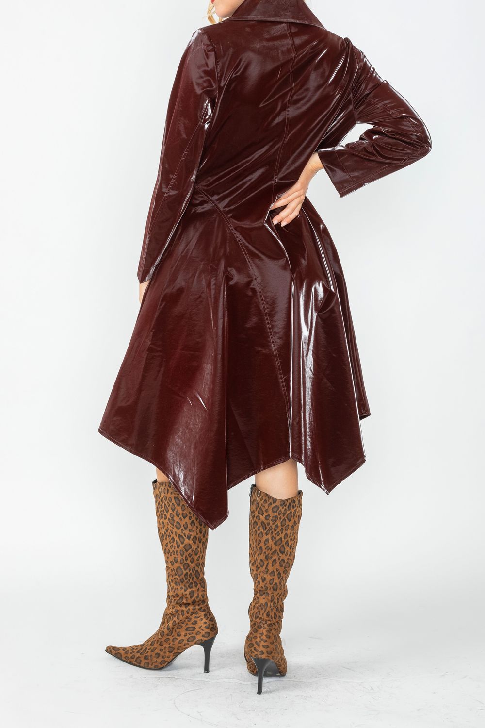 IC COLLECTION Jacket - 4766J - BURGANDY
