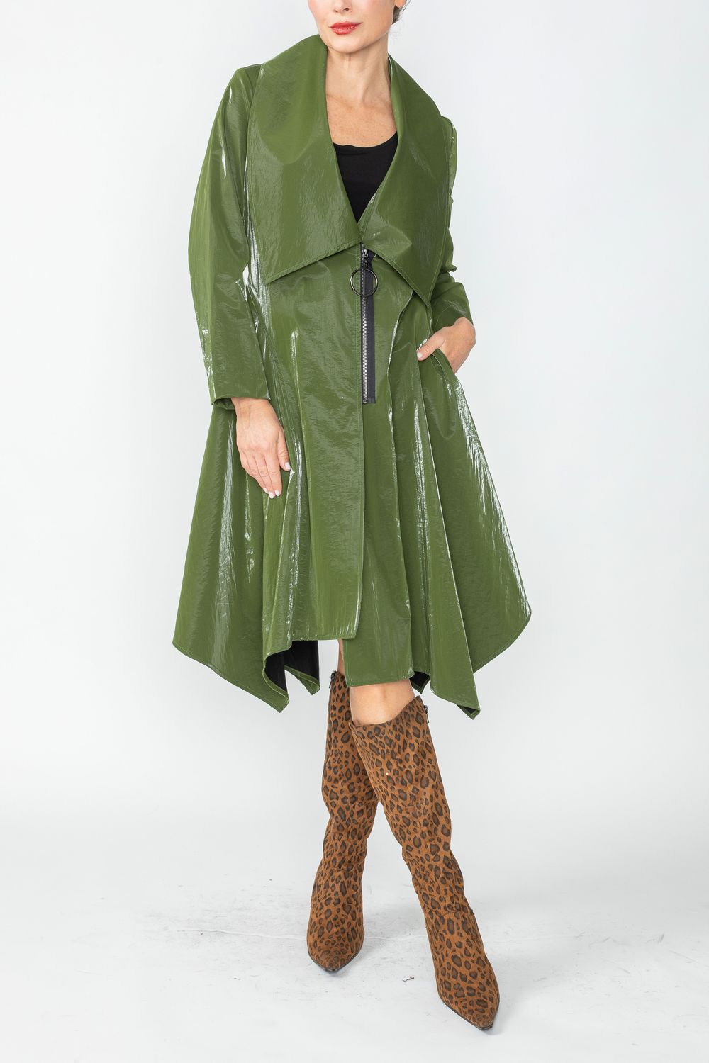 IC COLLECTION Jacket - 4766J - OLIVE