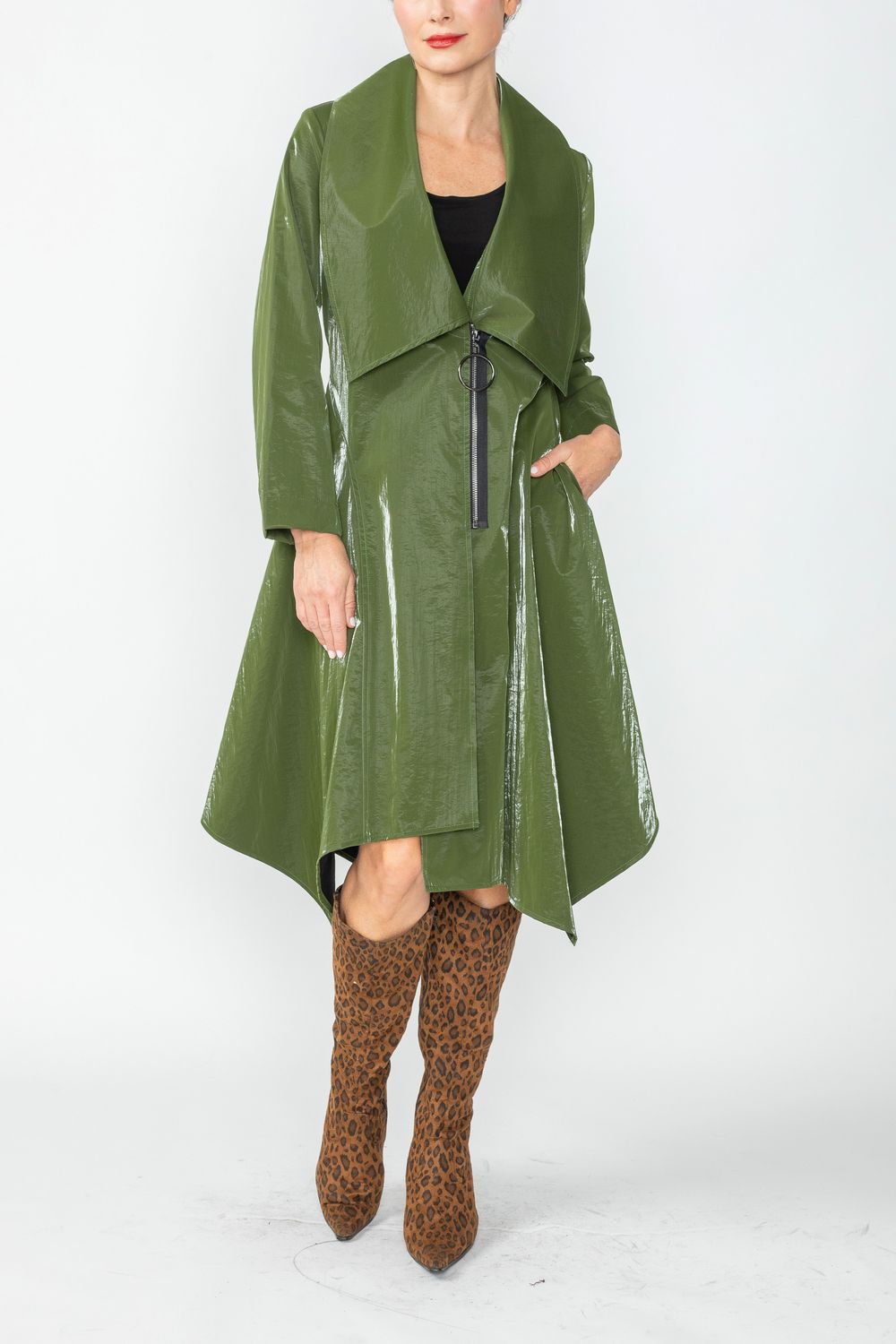 IC COLLECTION Jacket - 4766J - OLIVE