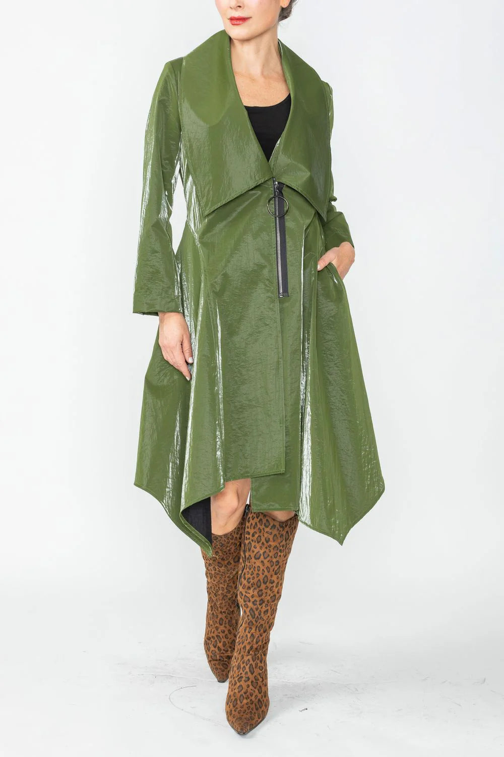 IC COLLECTION Jacket - 4766J - OLIVE