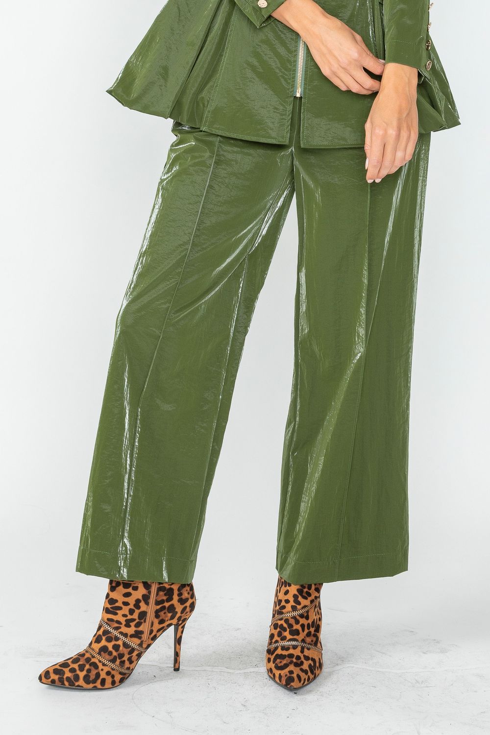 IC COLLECTION Pants - 4767P - OLIVE