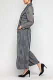 IC COLLECTION Jump Suit - 4770JS - CHARCOAL