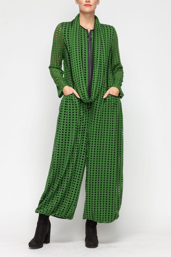 IC COLLECTION Jump Suit - 4770JS - HUNTER GREEN