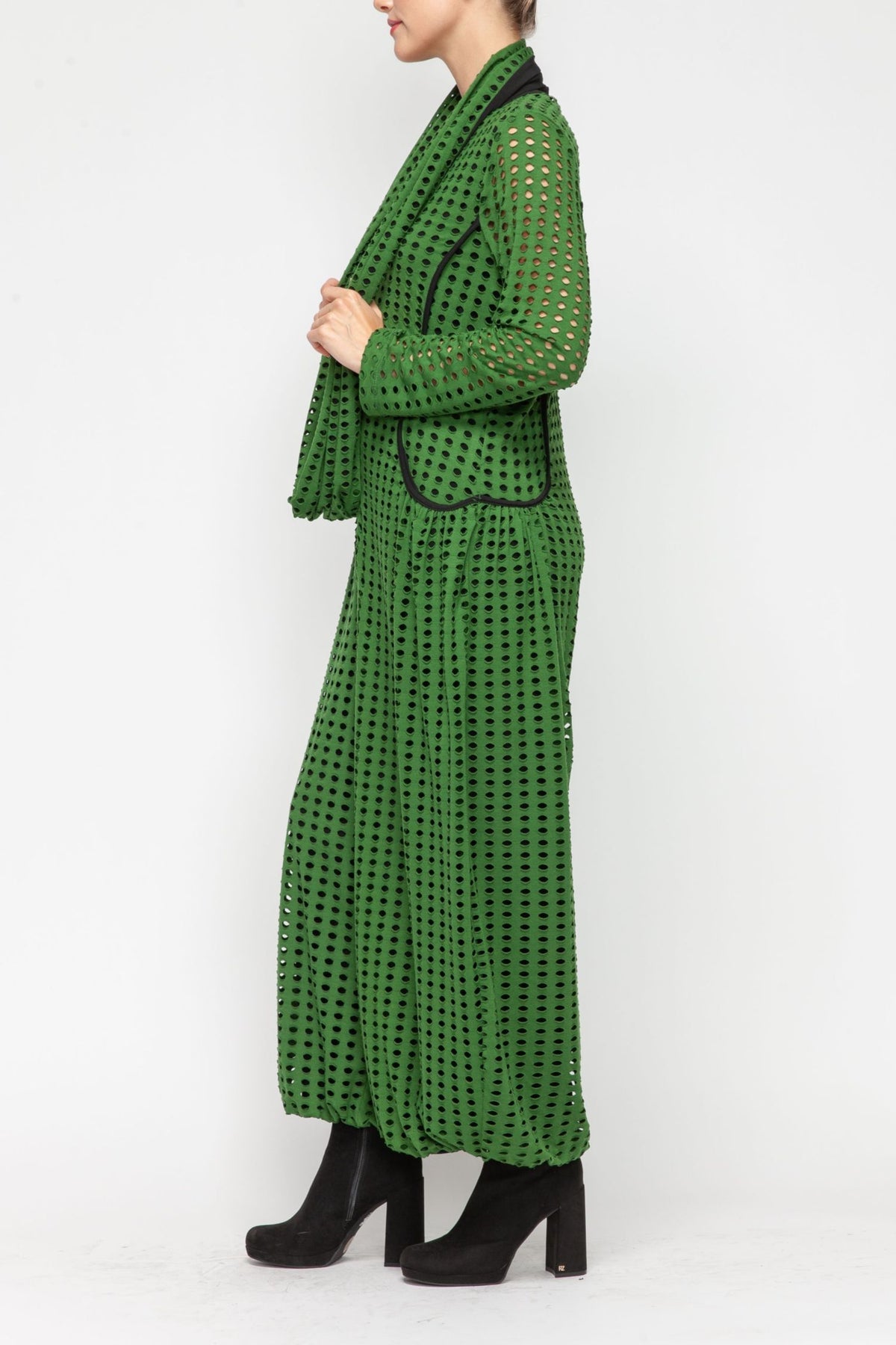 IC COLLECTION Jump Suit - 4770JS - HUNTER GREEN
