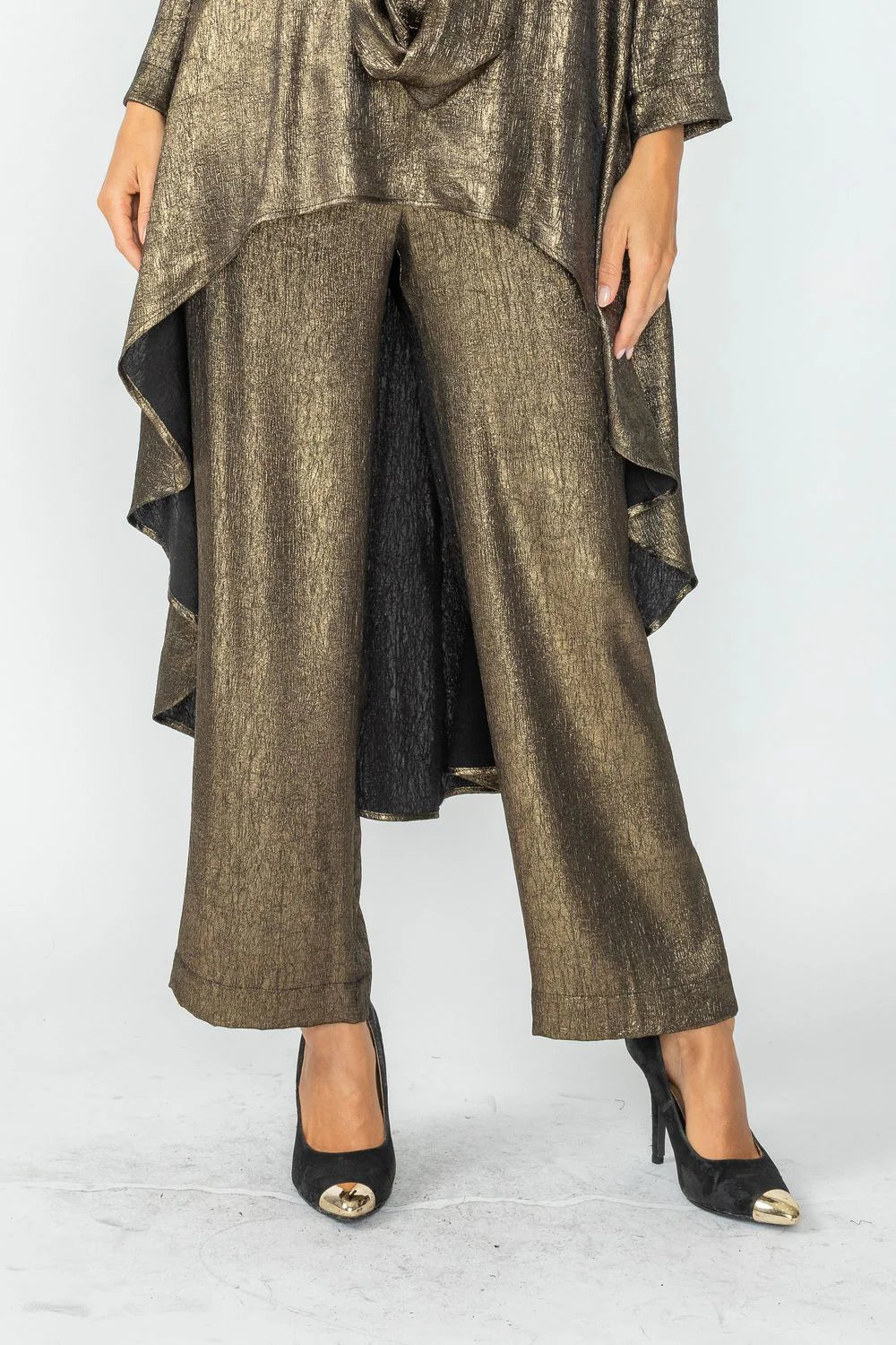 IC COLLECTION Pants - 4772P - BLACK