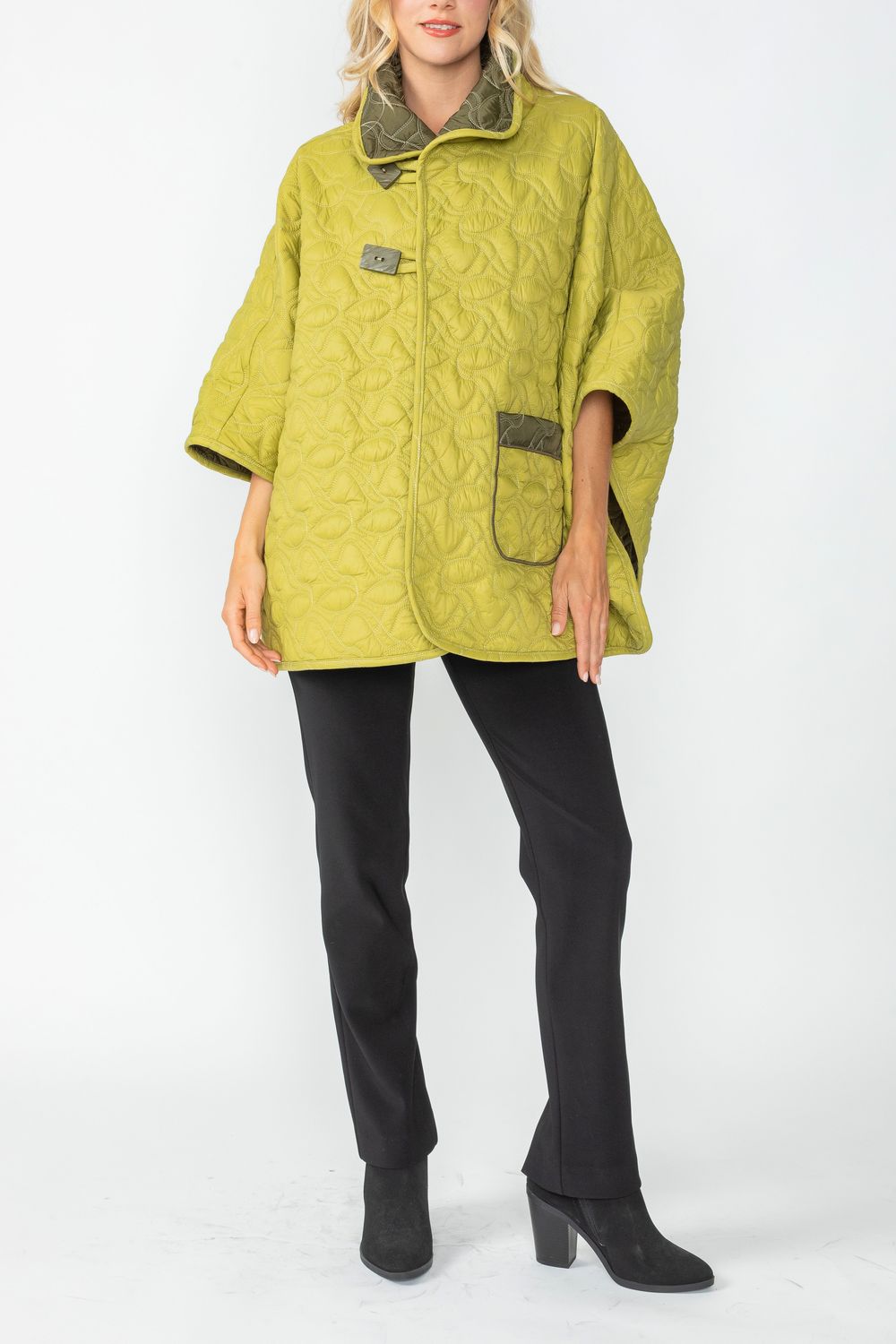 IC COLLECTION Jacket - 4779J - OLIVE AND LIME