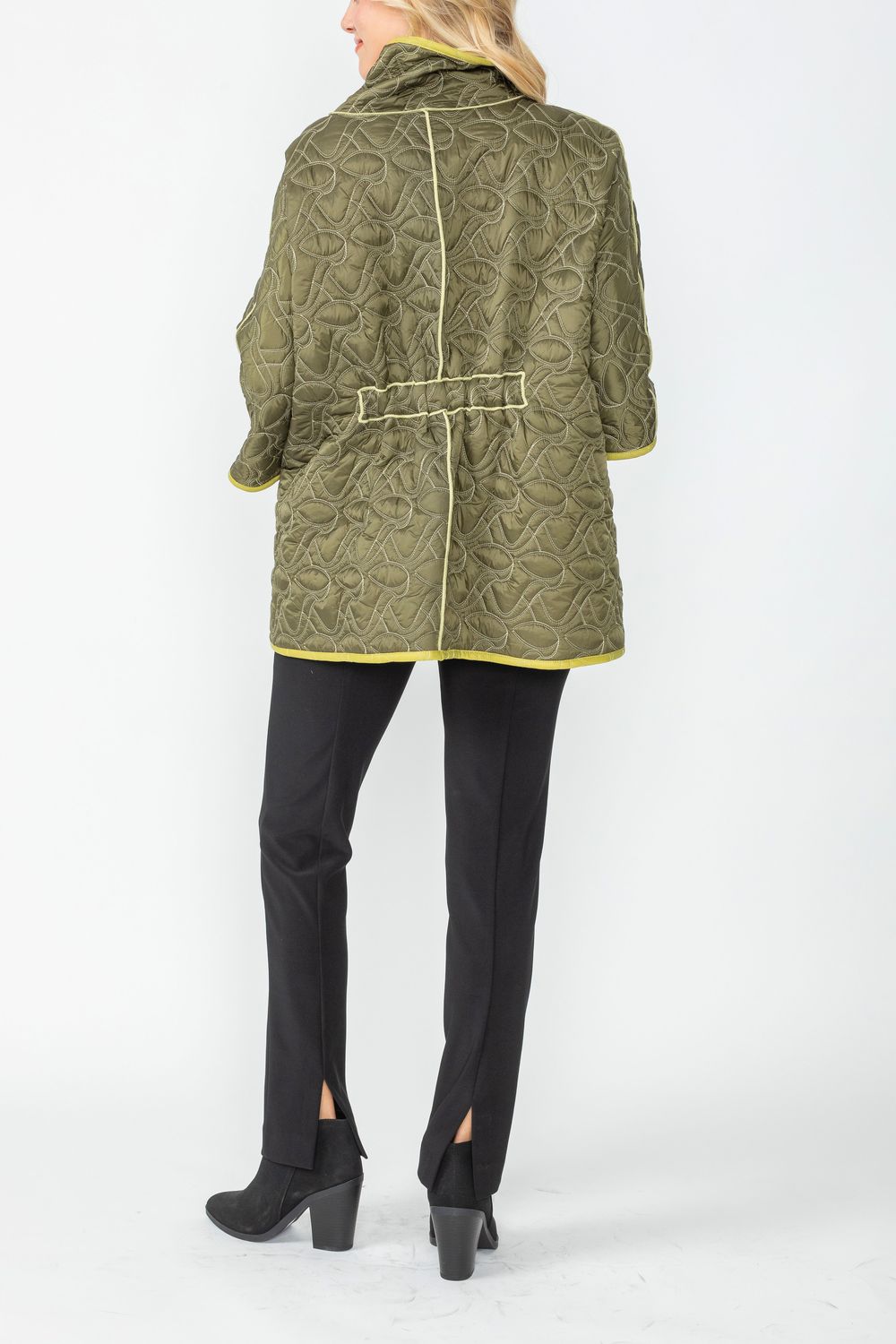 IC COLLECTION Jacket - 4779J - OLIVE AND LIME
