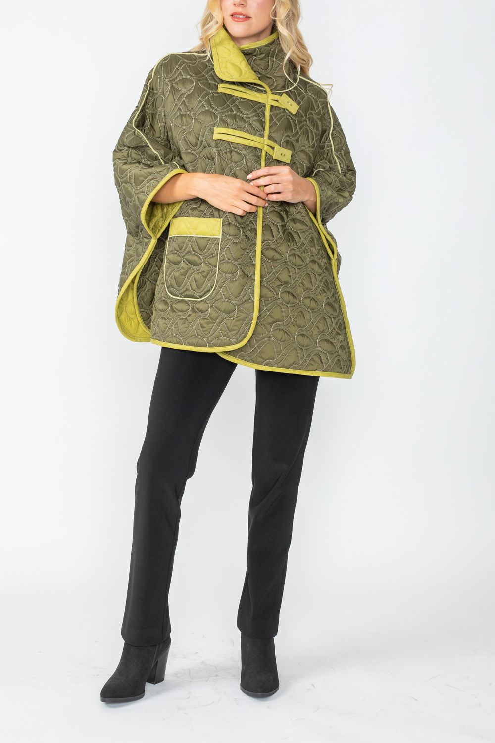 IC COLLECTION Jacket - 4779J - OLIVE AND LIME