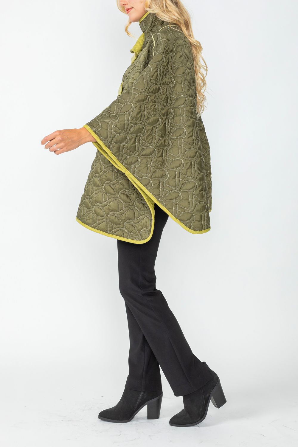 IC COLLECTION Jacket - 4779J - OLIVE AND LIME