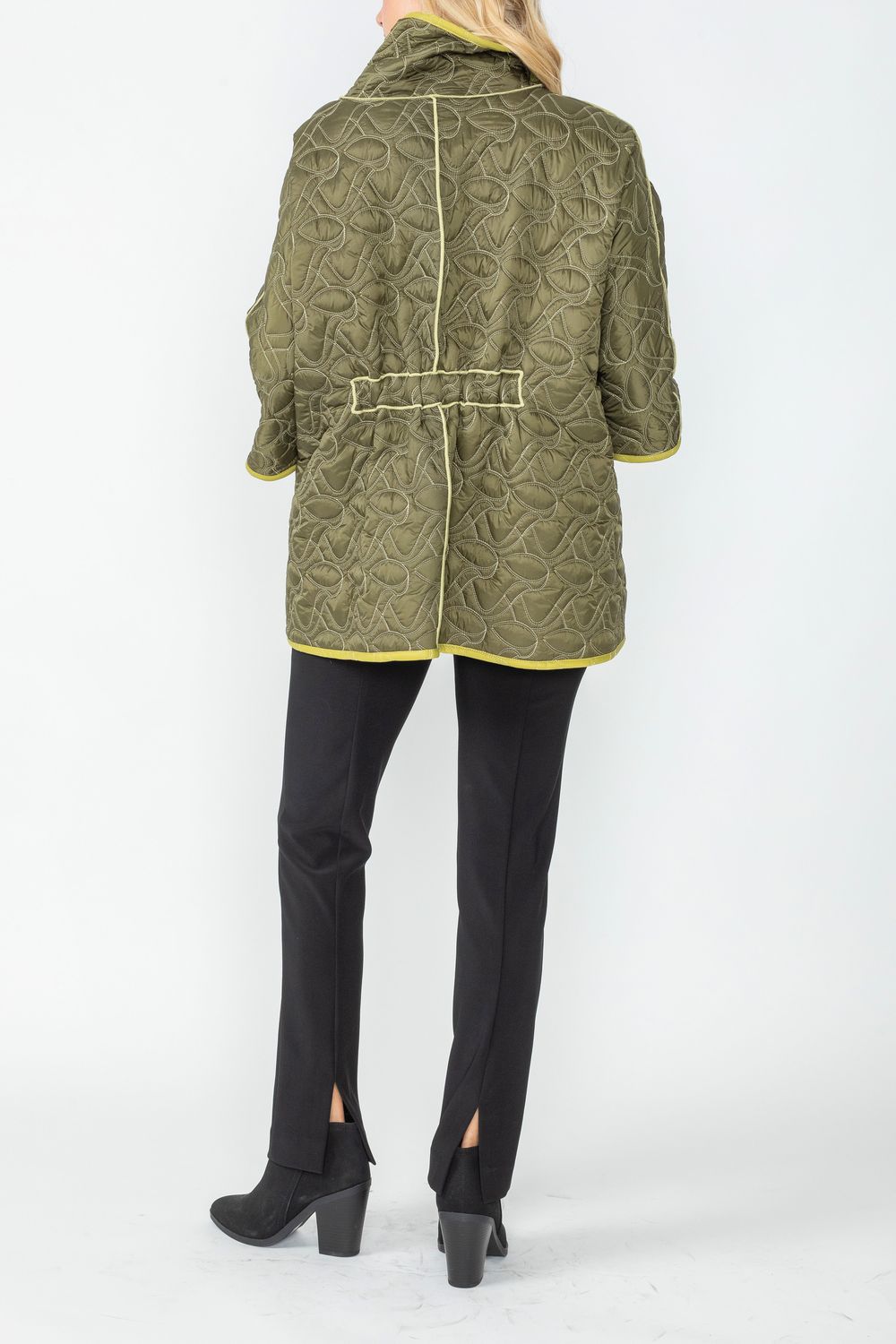 IC COLLECTION Jacket - 4779J - OLIVE AND LIME