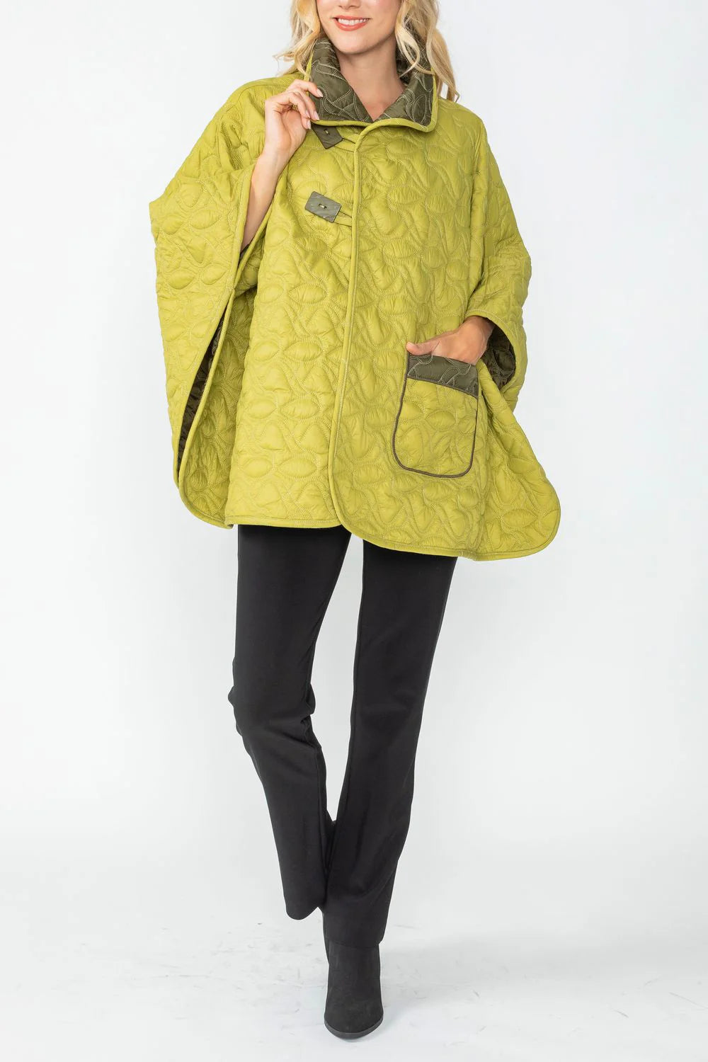 IC COLLECTION Jacket - 4779J - OLIVE AND LIME