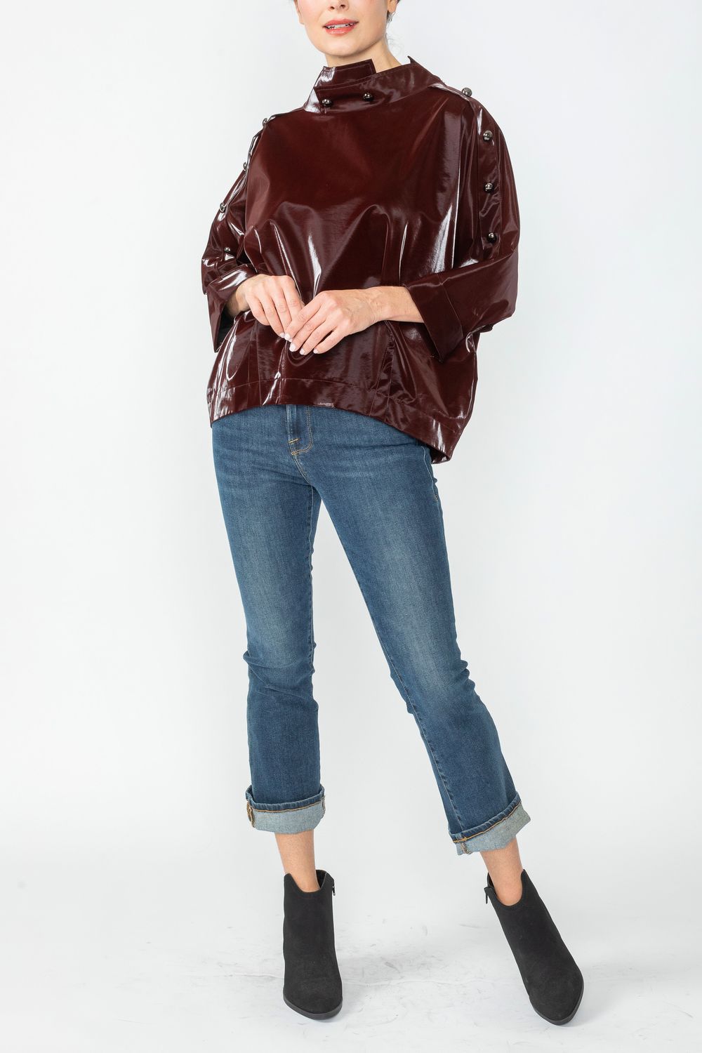 IC COLLECTION Top- 4787T - BURGANDY