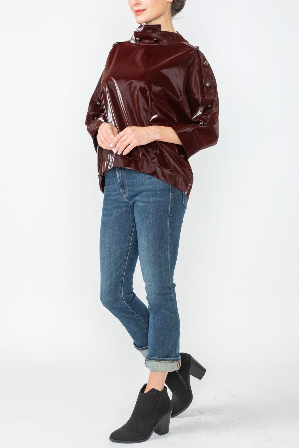 IC COLLECTION Top- 4787T - BURGANDY