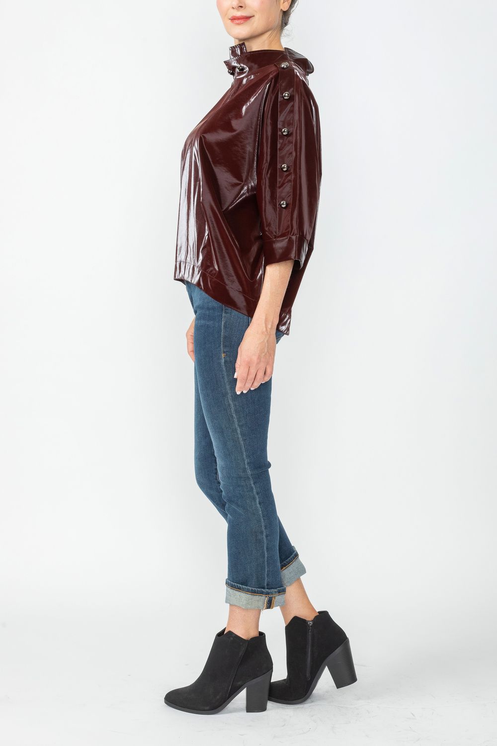 IC COLLECTION Top- 4787T - BURGANDY