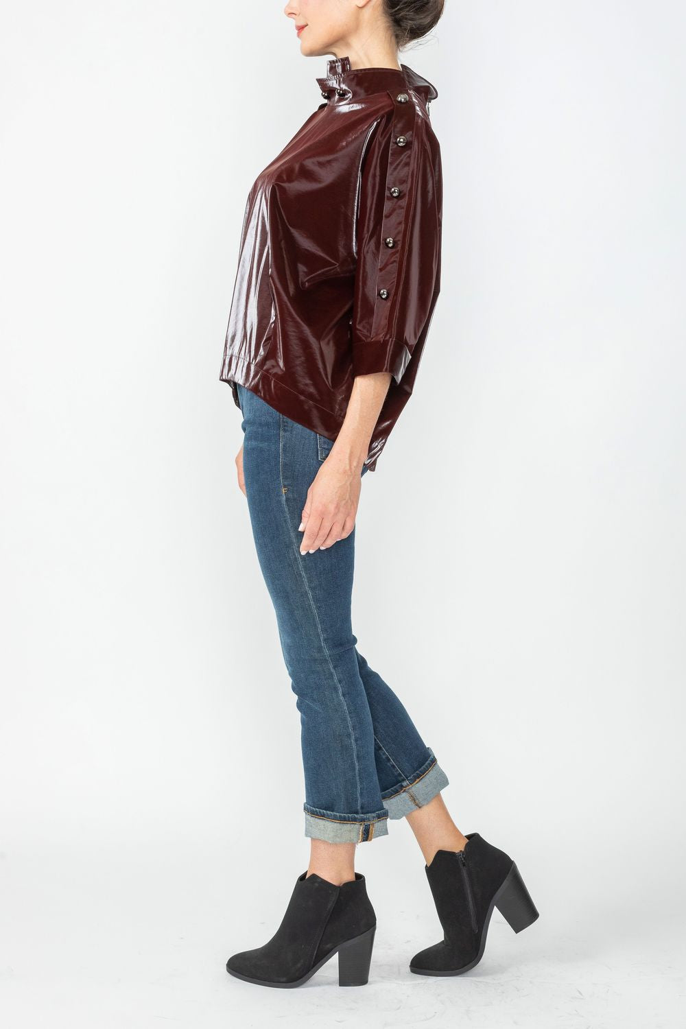 IC COLLECTION Top- 4787T - BURGANDY