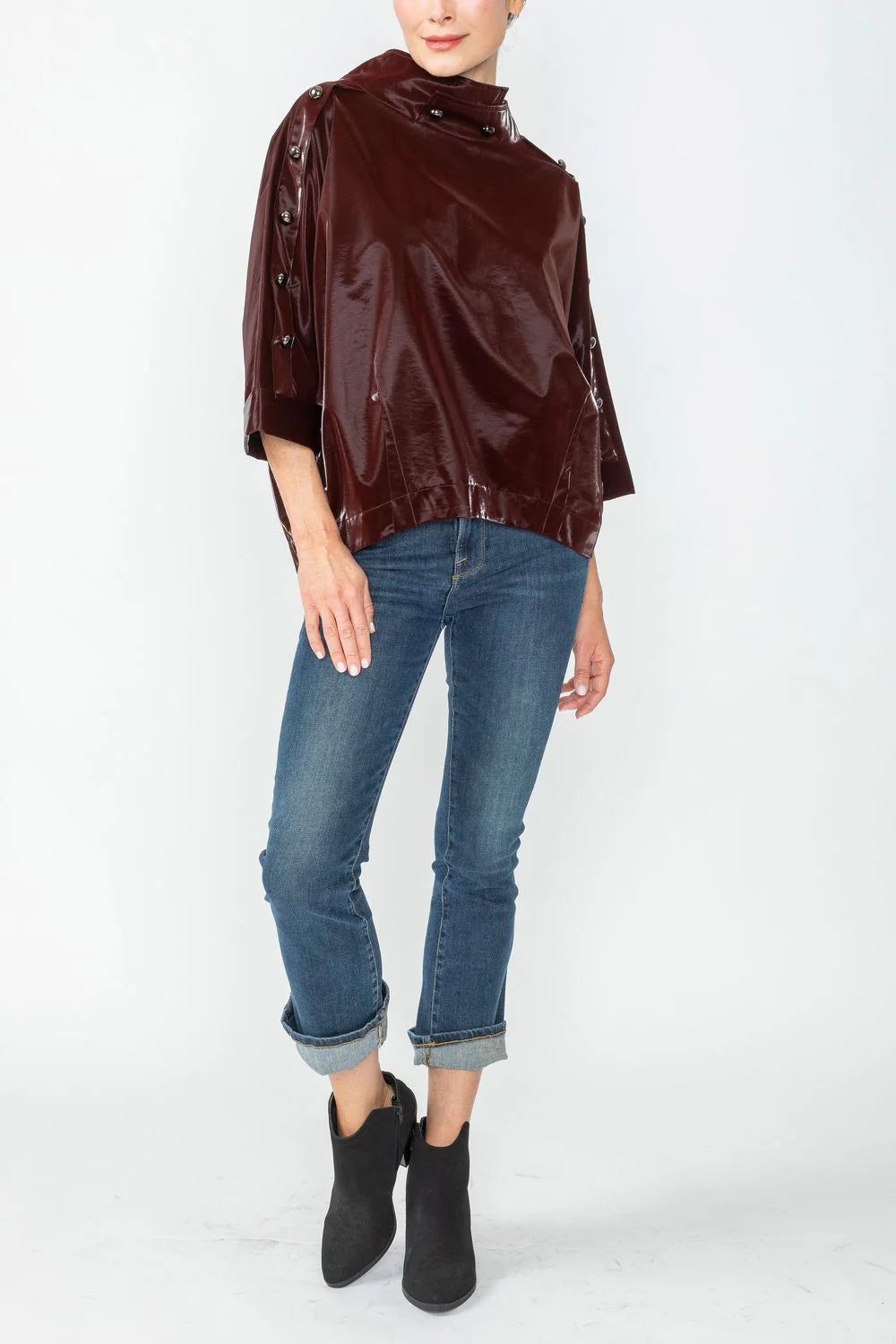 IC COLLECTION Top- 4787T - BURGANDY