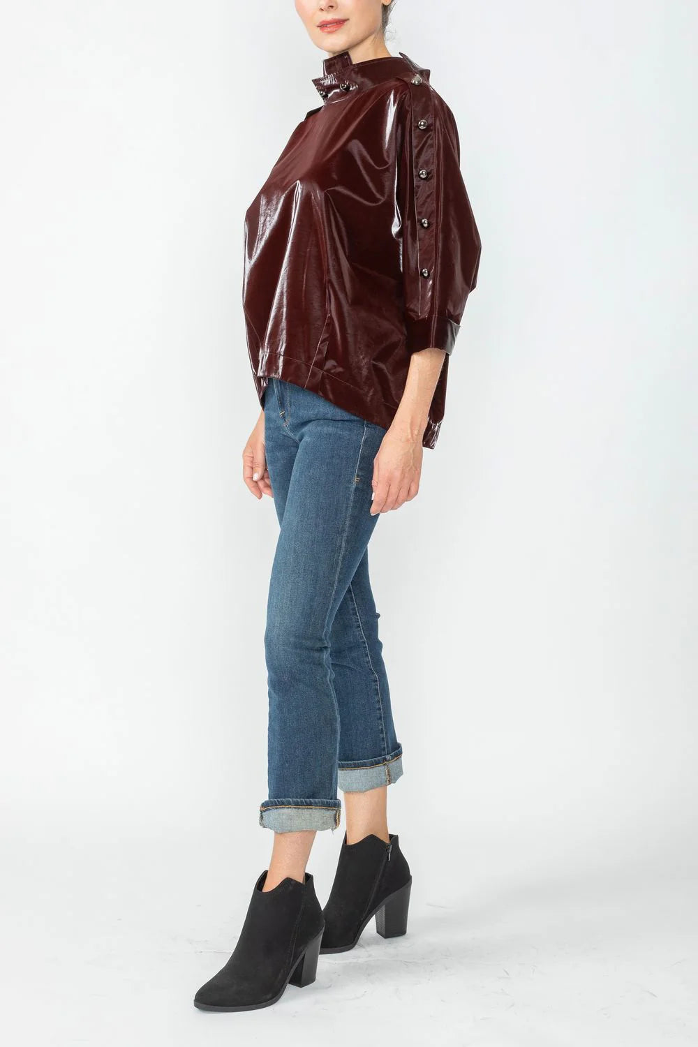 IC COLLECTION Top- 4787T - BURGANDY