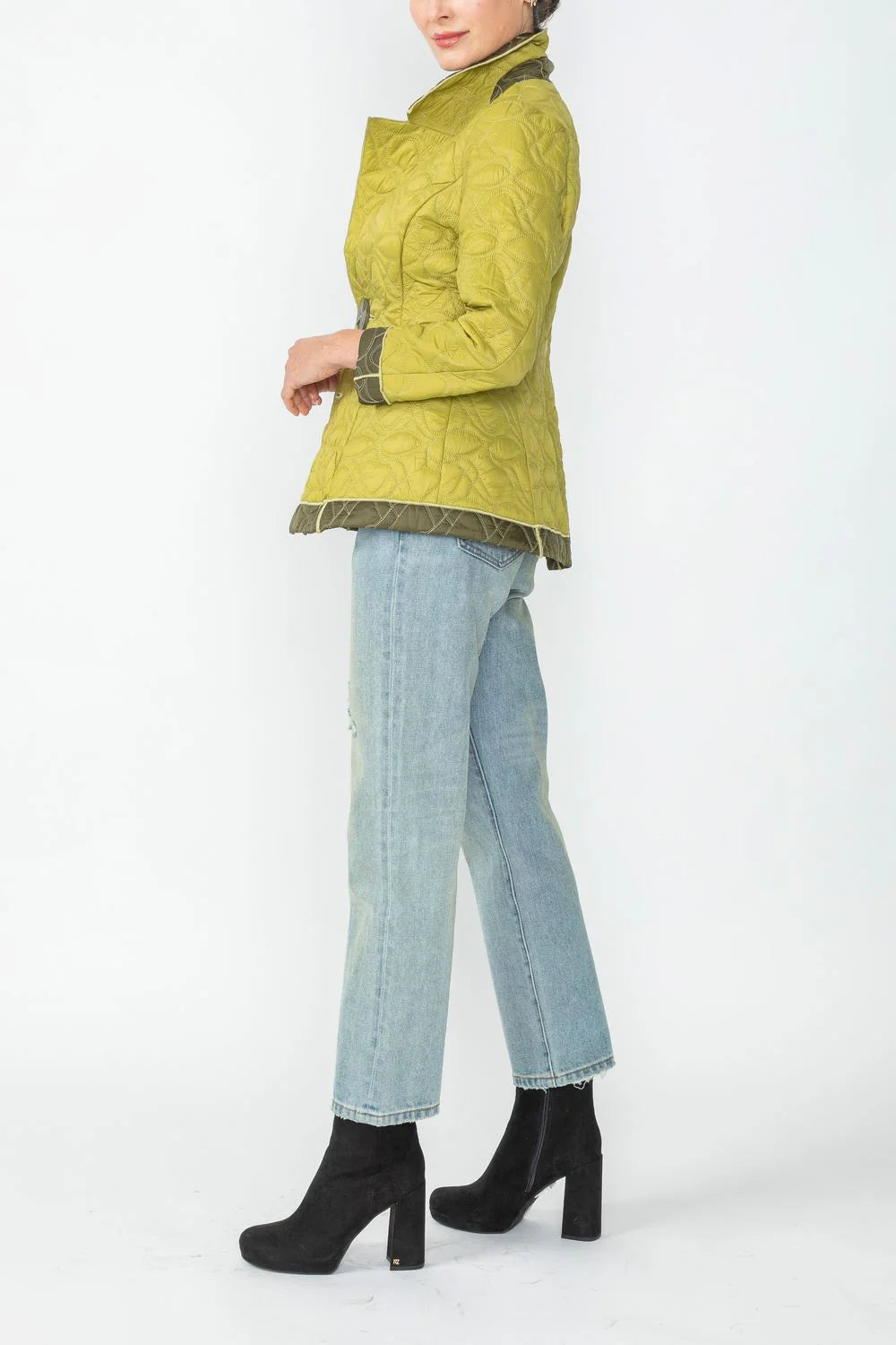 IC COLLECTION Jacket - 4790J - OLIVE & LIME