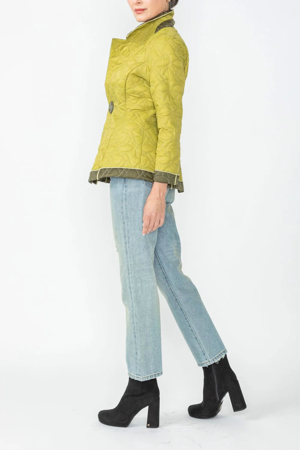 IC COLLECTION Jacket - 4790J - OLIVE & LIME