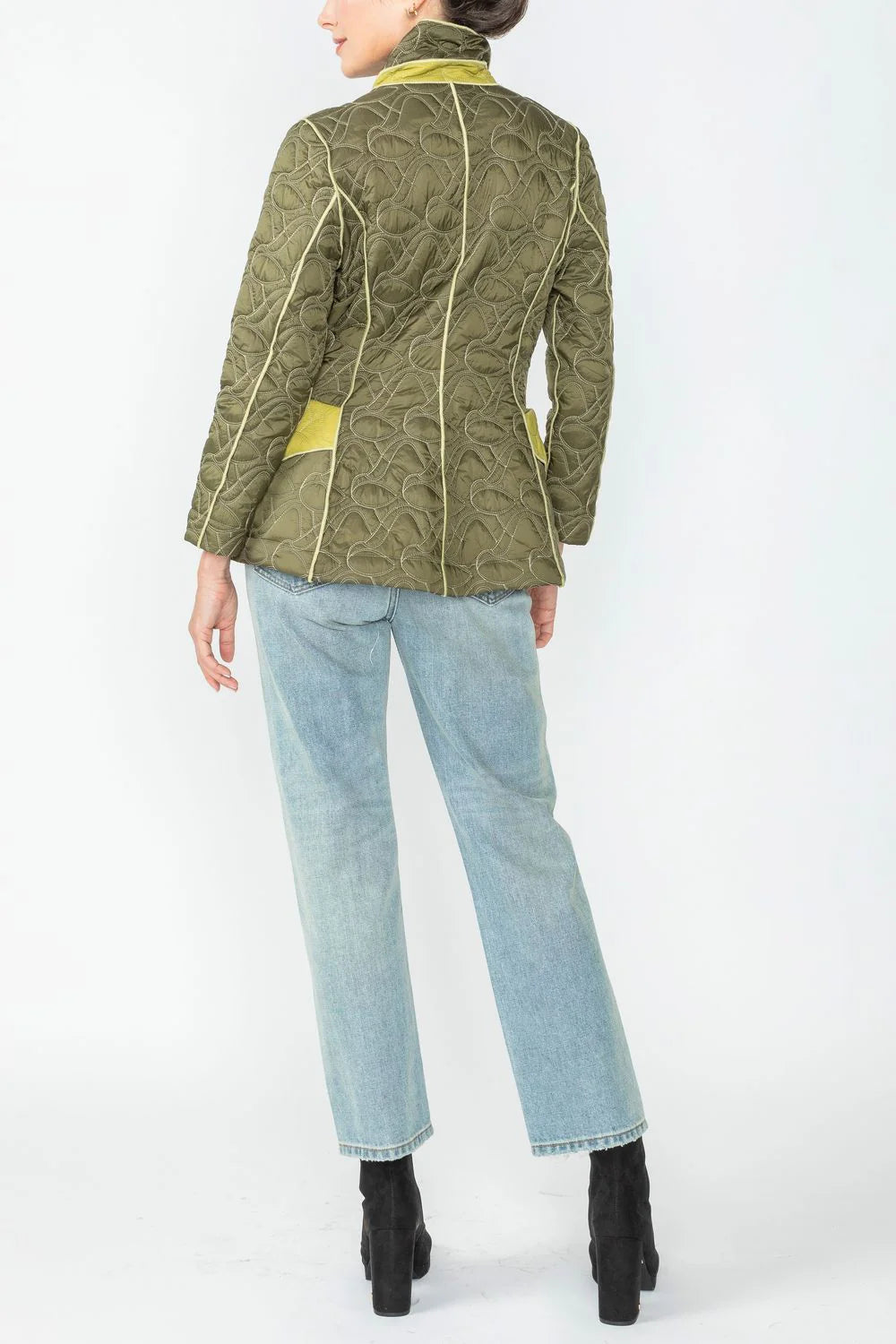 IC COLLECTION Jacket - 4790J - OLIVE & LIME