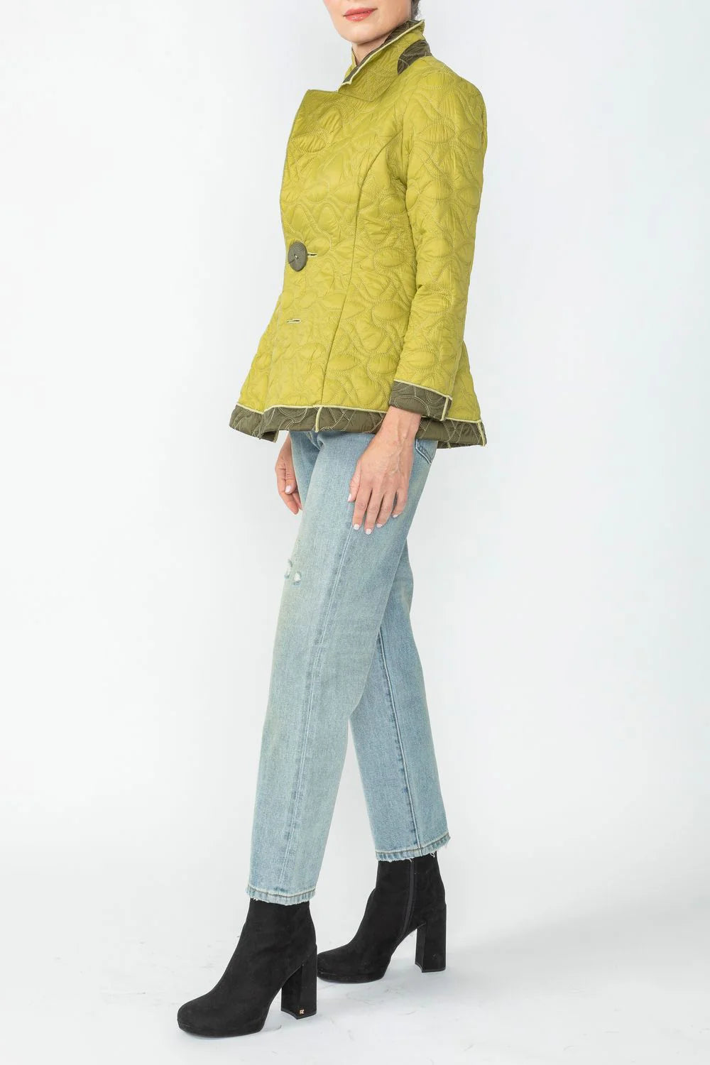 IC COLLECTION Jacket - 4790J - OLIVE & LIME